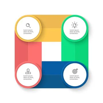 Infographics business template Stock Illustration