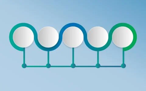 Infographics - can illustrate a strategy, workflow or team work Stock Illustration