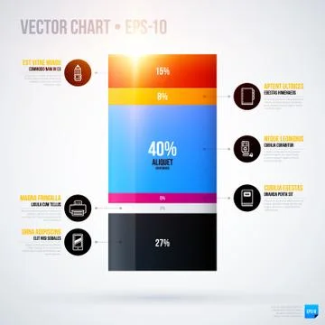 Infographics chart template. EPS10 Stock Illustration