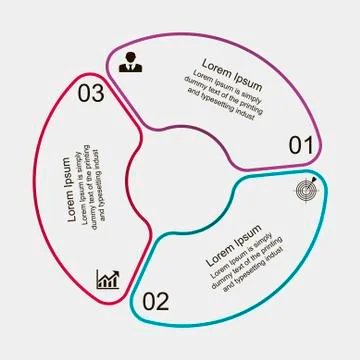 Infographics circle Stock Illustration