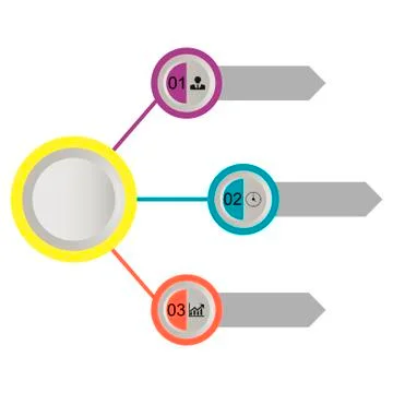 Infographics circles Stock Illustration