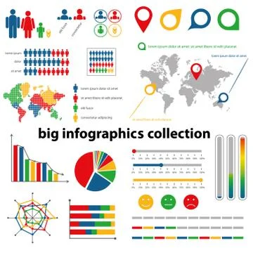 Infographics collection Stock Illustration