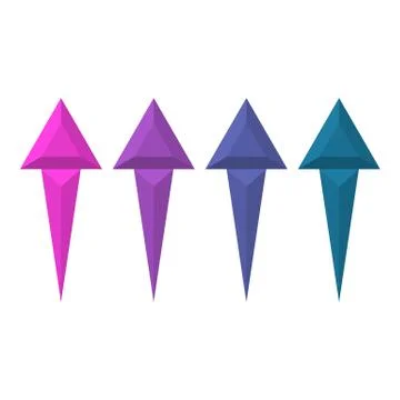 Infographics design arrows イラスト素材