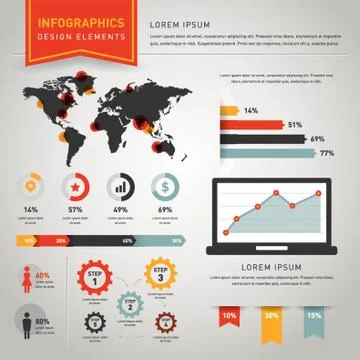 Infographics Design Elements Stock Illustration