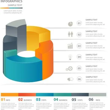 Infographics design elements template Stock Illustration