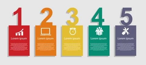 INFOGRAPHICS design elements vector illustration Stock Illustration