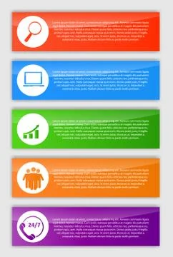 INFOGRAPHICS design elements vector illustration Stock Illustration