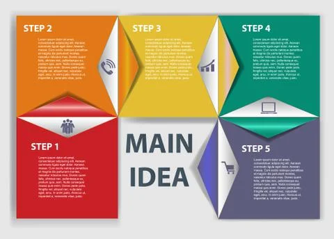 INFOGRAPHICS design elements vector illustration Stock Illustration