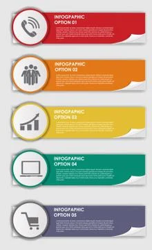 INFOGRAPHICS design elements vector illustration Stock Illustration
