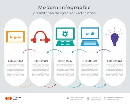 On infographics design Illustrazione stock