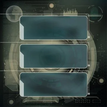 Infographics design. Technology interface Stock Illustration