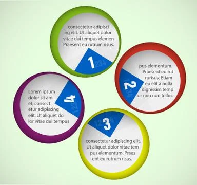 Infographics design template Stock Illustration