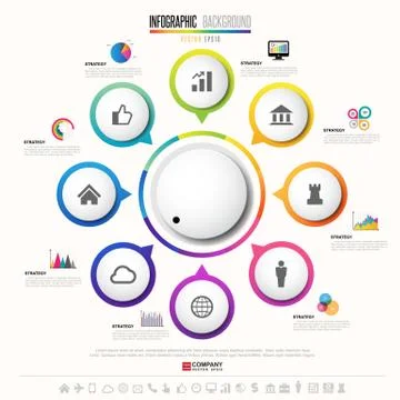 Infographics design template Stockillustratie