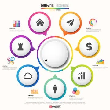 Infographics design template Stock Illustration
