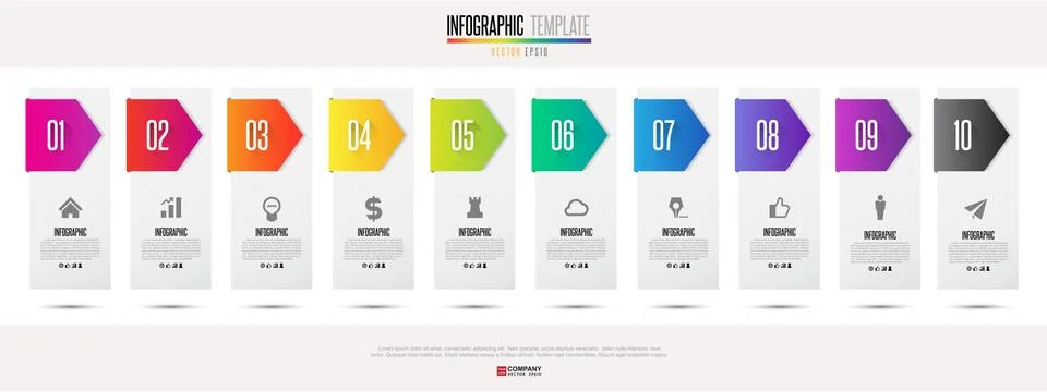 Infographics design template Stock Illustration