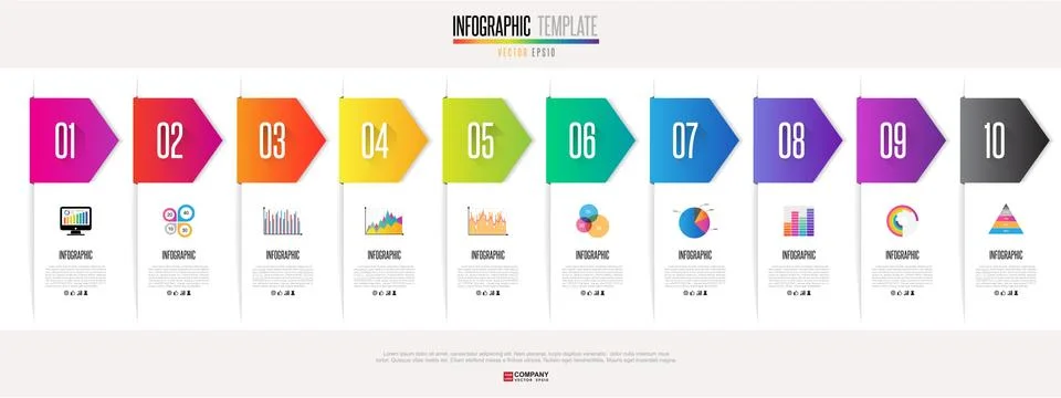 Infographics design template Stock Illustration