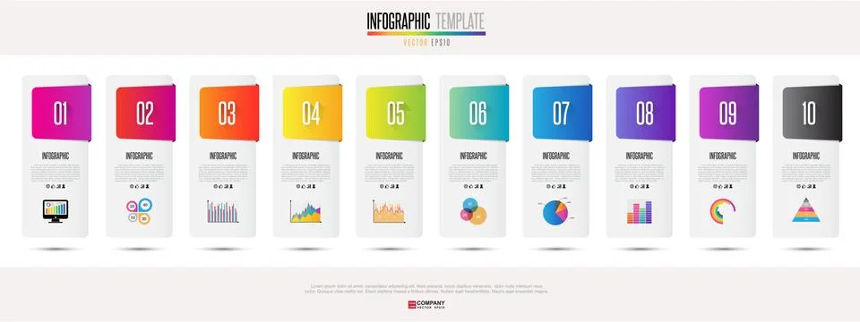 Infographics design template Stock Illustration