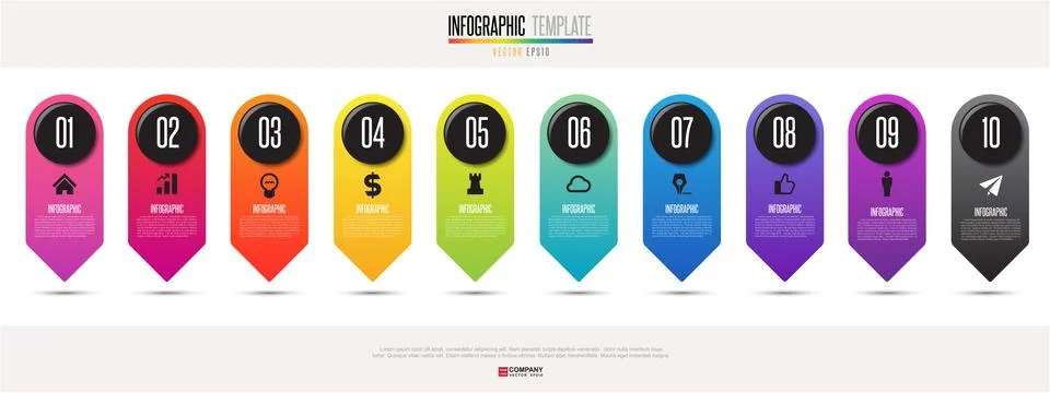 Infographics design template Stock Illustration