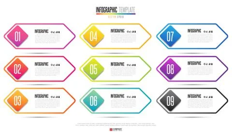 Infographics design template Stock Illustration