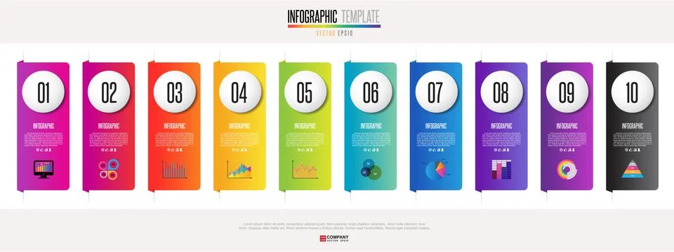 Infographics design template Stock Illustration