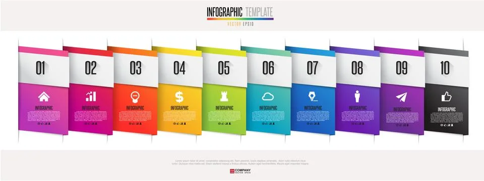 Infographics design template Stock Illustration