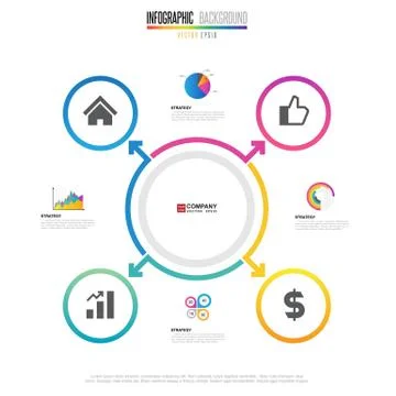 Infographics design template 스톡 일러스트