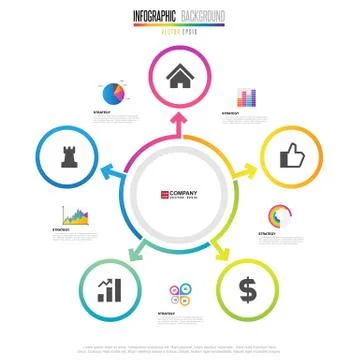 Infographics design template Stock Illustration