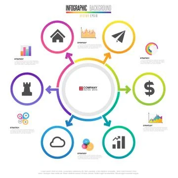 Infographics design template Stock Illustration