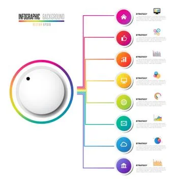 Infographics design template Stock Illustration