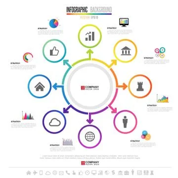 Infographics design template Stock Illustration