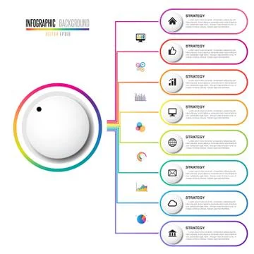 Infographics design template Stock Illustration