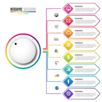 Infographics design template Stock Illustration