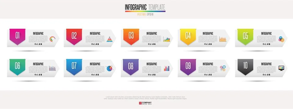 Infographics design template Stock Illustration