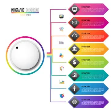 Infographics design template Stock Illustration