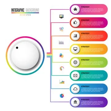 Infographics design template 스톡 일러스트