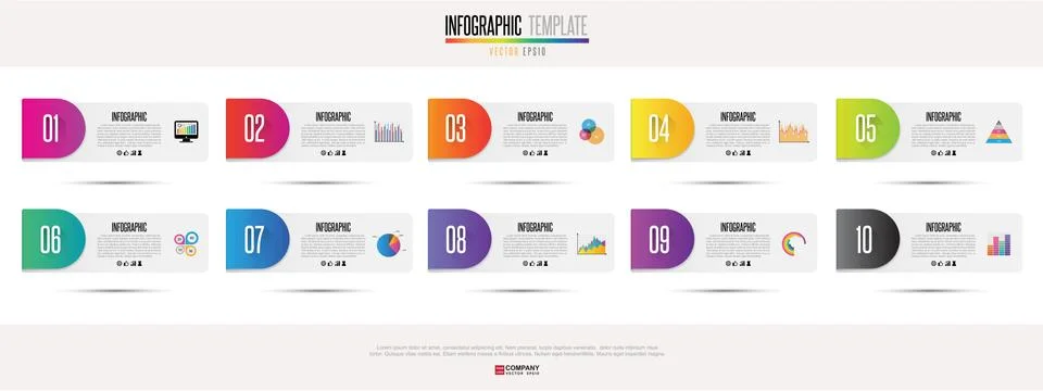 Infographics design template 스톡 일러스트