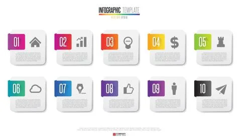 Infographics design template Stock Illustration