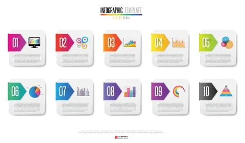 Infographics design template Stock Illustration
