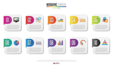 Infographics design template Stock Illustration
