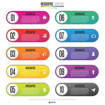Infographics design template Illustrazione stock