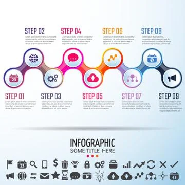 Infographics Design Template Stock Illustration