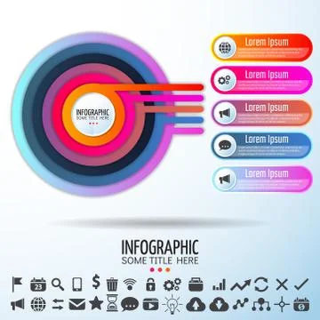 Infographics Design Template Stock Illustration