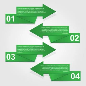 Infographics design template. Vector arrows Illustrazione stock