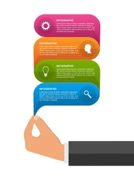 Infographics design template. Vector illustration. Stock Illustration