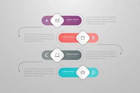 Infographics design vector and marketing icons can be used for workflow layout 库存插图