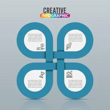 Infographics design vector and marketing icons can be used for workflow lay.. Stock Illustration