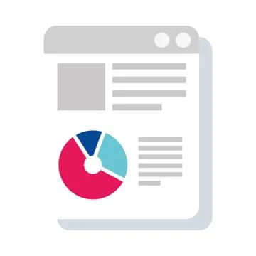 Infographics, design of visualizad data in document Illustrazione stock