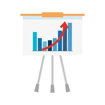 Infographics, design of visualizad data in flip chart Stock Illustration