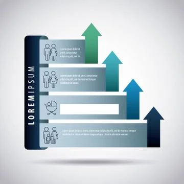 Infographics diagrams chart Stock Illustration