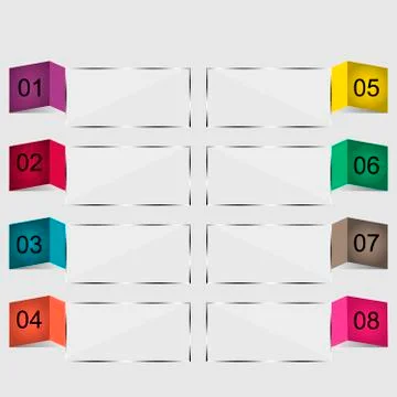 Infographics in eight steps Stock Illustration